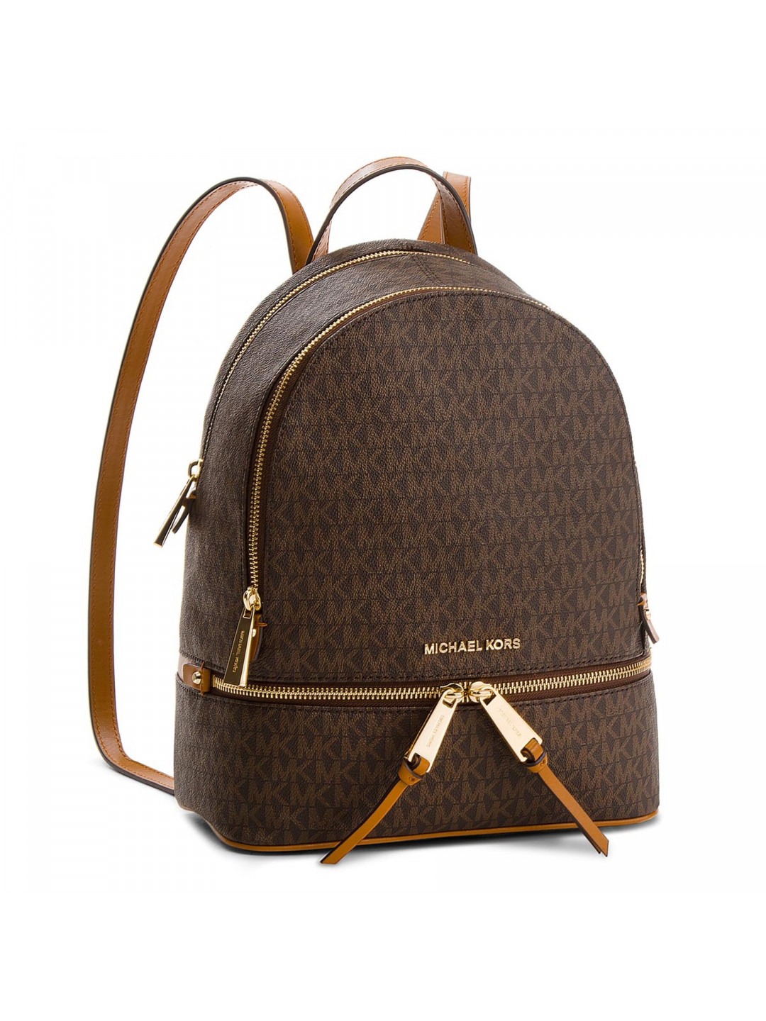 Batoh MICHAEL Michael Kors Rhea Zip 30S7GEZB1B Hnědá